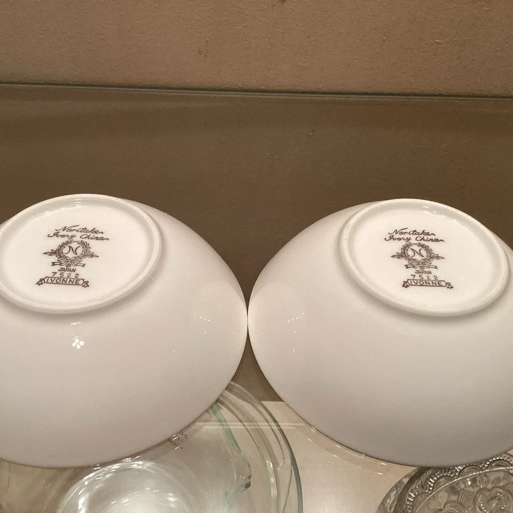 Noritake Ivory China Berry Bowls Set Of Two 